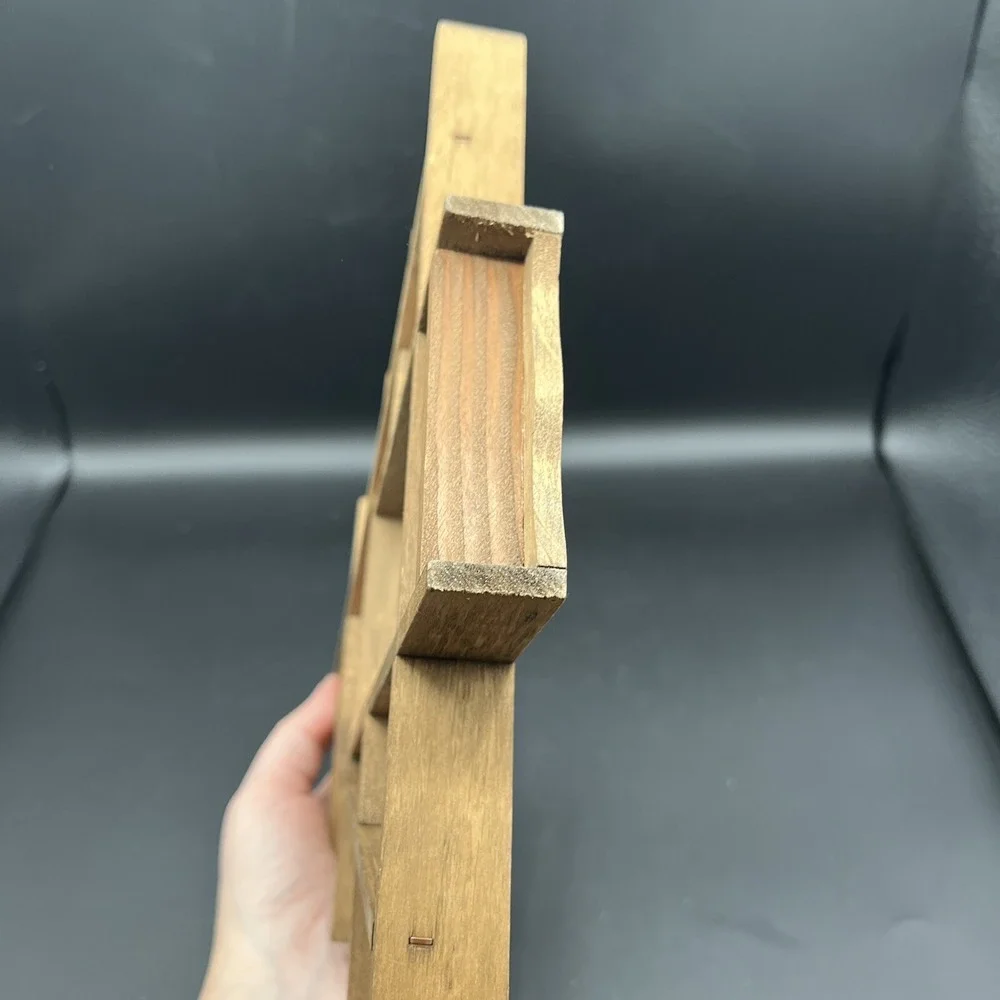 VTG Wooden Trinket Shelf Curio Cabinet 10